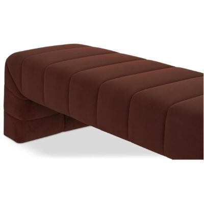 Verity Bench Warm Brown 10 Verity Bench Warm Brown OA-1057-03 OA 1057 03 Verity closeup shadsilo