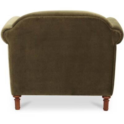 Harmony Accent Chair Dark Green Faux Mohair OA-1063-27 OA 1063 27 Harmony back shadsilo