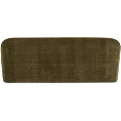Rialto Sofa Dark Green Faux Mohair OA-1064-16 OA 1064 16 Rialto back shadsilo