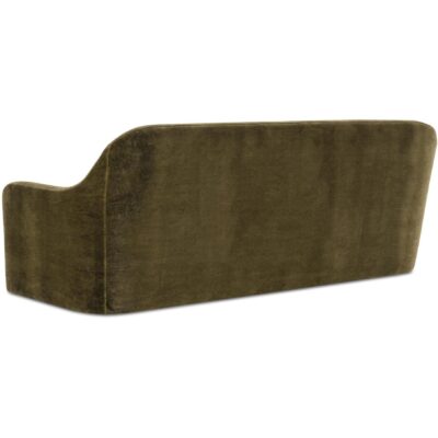 Rialto Sofa Dark Green Faux Mohair OA-1064-16 OA 1064 16 Rialto diagR back shadsilo