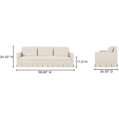 Pellicano Sofa Cream OA-1065-05 OA 1065 05 70