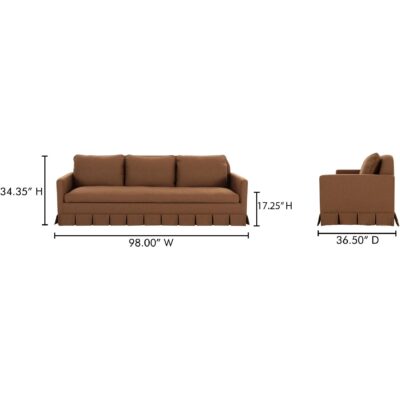 Pellicano Sofa Terracotta OA-1065-12 OA 1065 12 70