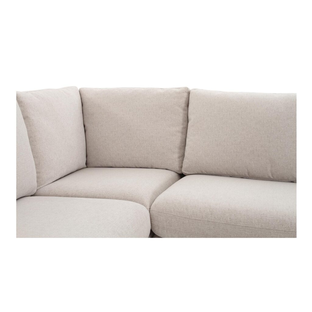Fable Slipcover Dining Banquette L-Shape Beige 96In - Image 6