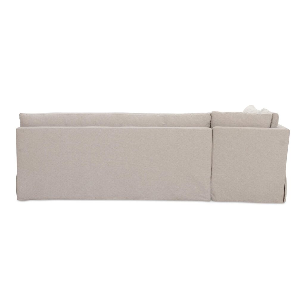 Fable Slipcover Dining Banquette L-Shape Beige  100.5In - Image 5