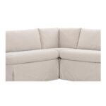 Fable Slipcover Dining Banquette L-Shape Beige  100.5In OA-1068-34 OA 1068 34 Fable closeup shadsilo
