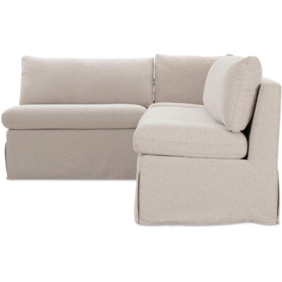 Fable Slipcover Dining Banquette L-Shape Beige 100.5 in. 13 Fable Slipcover Dining Banquette L-Shape Beige 100.5 in. OA-1068-34 OA 1068 34 Fable side left shadsilo