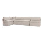 Fable Slipcover Dining Banquette L-Shape Beige 139.5In OA-1070-34 OA 1070 34 Fable diagL shadsilo