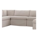 Fable Slipcover Dining Banquette U-Shape Beige 121In OA-1071-34 OA 1071 34 Fable closeup shadsilo