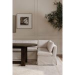 Fable Slipcover Dining Banquette U-Shape Beige 129In OA-1072-34 OA 1072 34 10