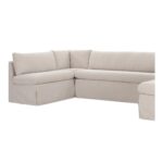 Fable Slipcover Dining Banquette U-Shape Beige 129In OA-1072-34 OA 1072 34 Fable closeup shadsilo
