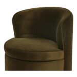 Dane Swivel Dining Chair Faux Green Mohair OA-1074-16 OA 1074 16 Dane closeup shadsilo
