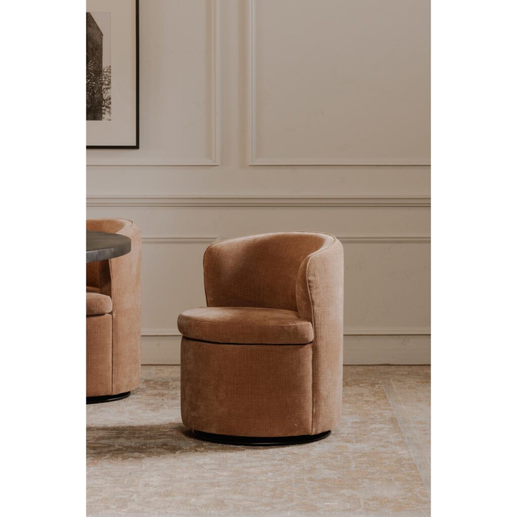 Dane Swivel Dining Chair Heritage Pink - Image 8