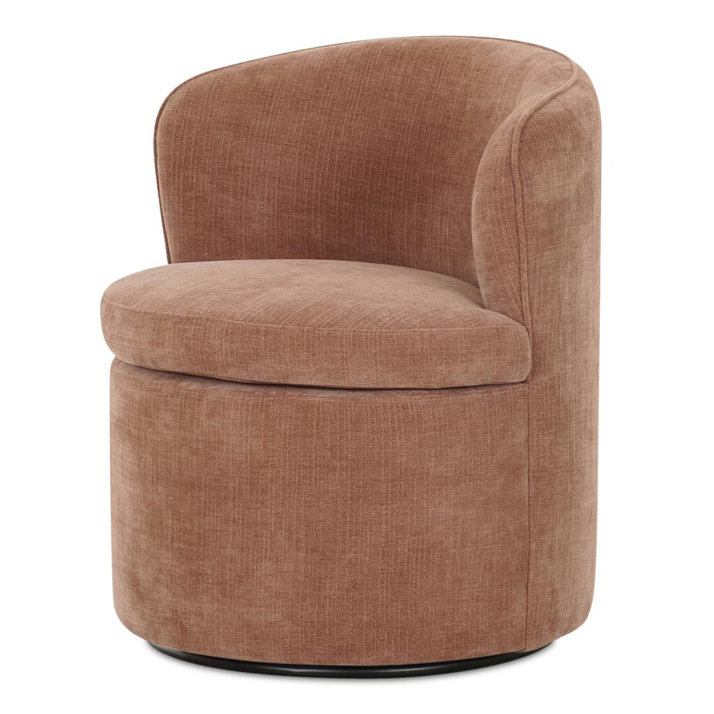 Dane Swivel Dining Chair Heritage Pink - Image 3