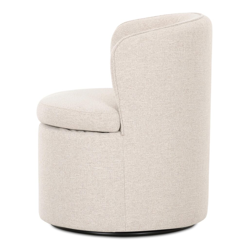Dane Swivel Dining Chair Oatmeal - Image 4