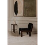 Edie Accent Chair Black Faux Mohair OA-1075-02 OA 1075 02 11