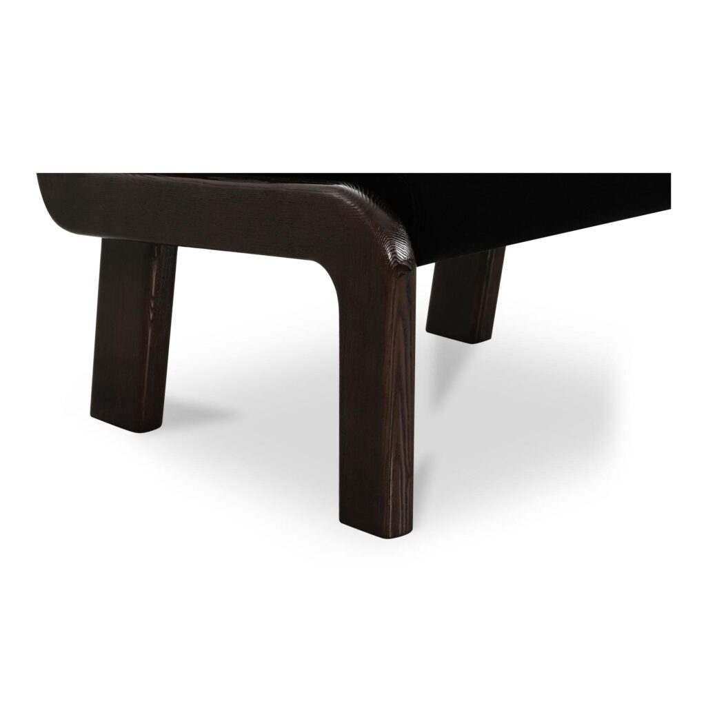 Edie Accent Chair Black Faux Mohair - Image 6