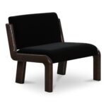 Edie Accent Chair Black Faux Mohair OA-1075-02 OA 1075 02 Edie diagR shadsilo