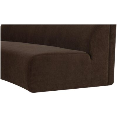 Naomi Concave Sofa Dark Brown OA-1092-20 OA 1092 20 Naomi closeup shadsilo