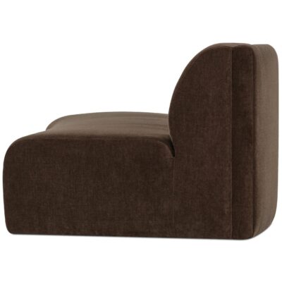Naomi Concave Sofa Dark Brown OA-1092-20 OA 1092 20 Naomi side left shadsilo