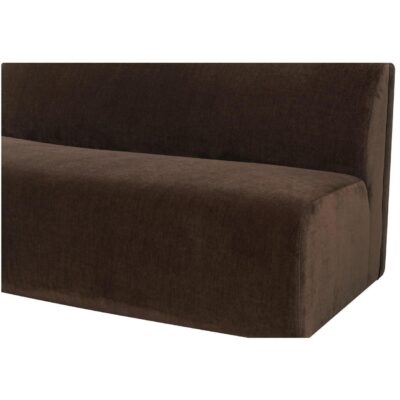 Naomi Convex Sofa Dark Brown OA-1093-20 OA 1093 20 Naomi closeup shadsilo