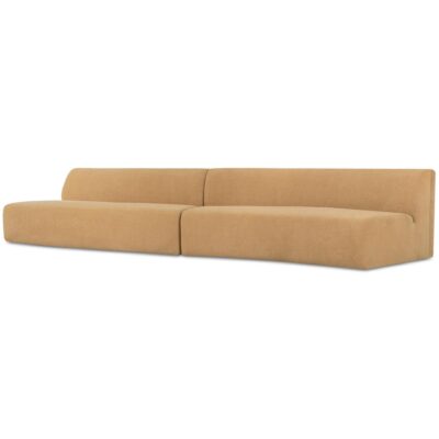 Naomi 2 Piece Wave Modular Sectional Golden Yellow OA-1094-09 OA 1094 09 Naomi diagL shadsilo