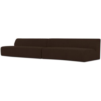 Naomi 2 Piece Wave Modular Sectional Dark Brown OA-1094-20 OA 1094 20 Naomi diagL shadsilo