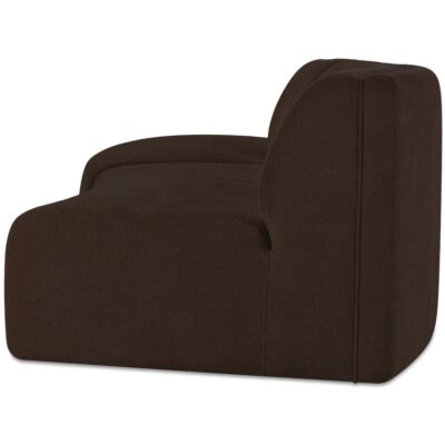 Naomi 2 Piece Concave Modular Sectional Dark Brown OA-1095-20 OA 1095 20 Naomi side left shadsilo