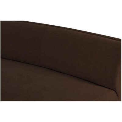 Naomi 2 Piece Convex Modular Sectional Dark Brown OA-1096-20 OA 1096 20 Naomi closeup shadsilo