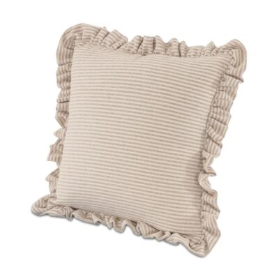 Betty 20 Inch Cushion Beige Stripe OA-1110-37 OA 1110 37 Betty diagL shadsilo