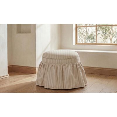 Heidi Storage Ottoman Beige Stripe 7 Heidi Storage Ottoman Beige Stripe OA-1112-34 OA 1112 34 12