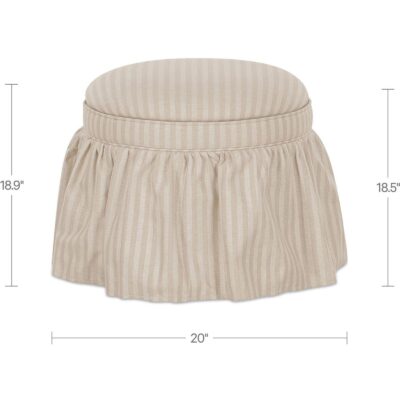Heidi Storage Ottoman Beige Stripe 9 Heidi Storage Ottoman Beige Stripe OA-1112-34 OA 1112 34 70 dim