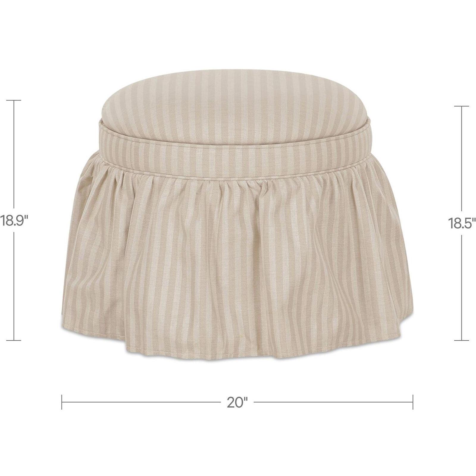 Heidi Storage Ottoman Beige Stripe 5 Heidi Storage Ottoman Beige Stripe - Image 5