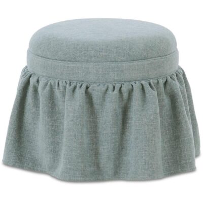 Heidi Storage Ottoman Light Blue