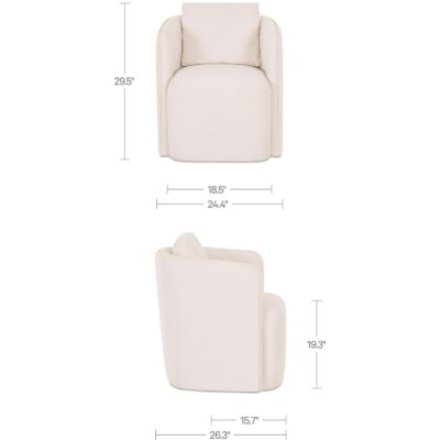 Cecil Dining Chair Warm White 5 Cecil Dining Chair Warm White OA-1113-05 OA 1113 05 70 dim