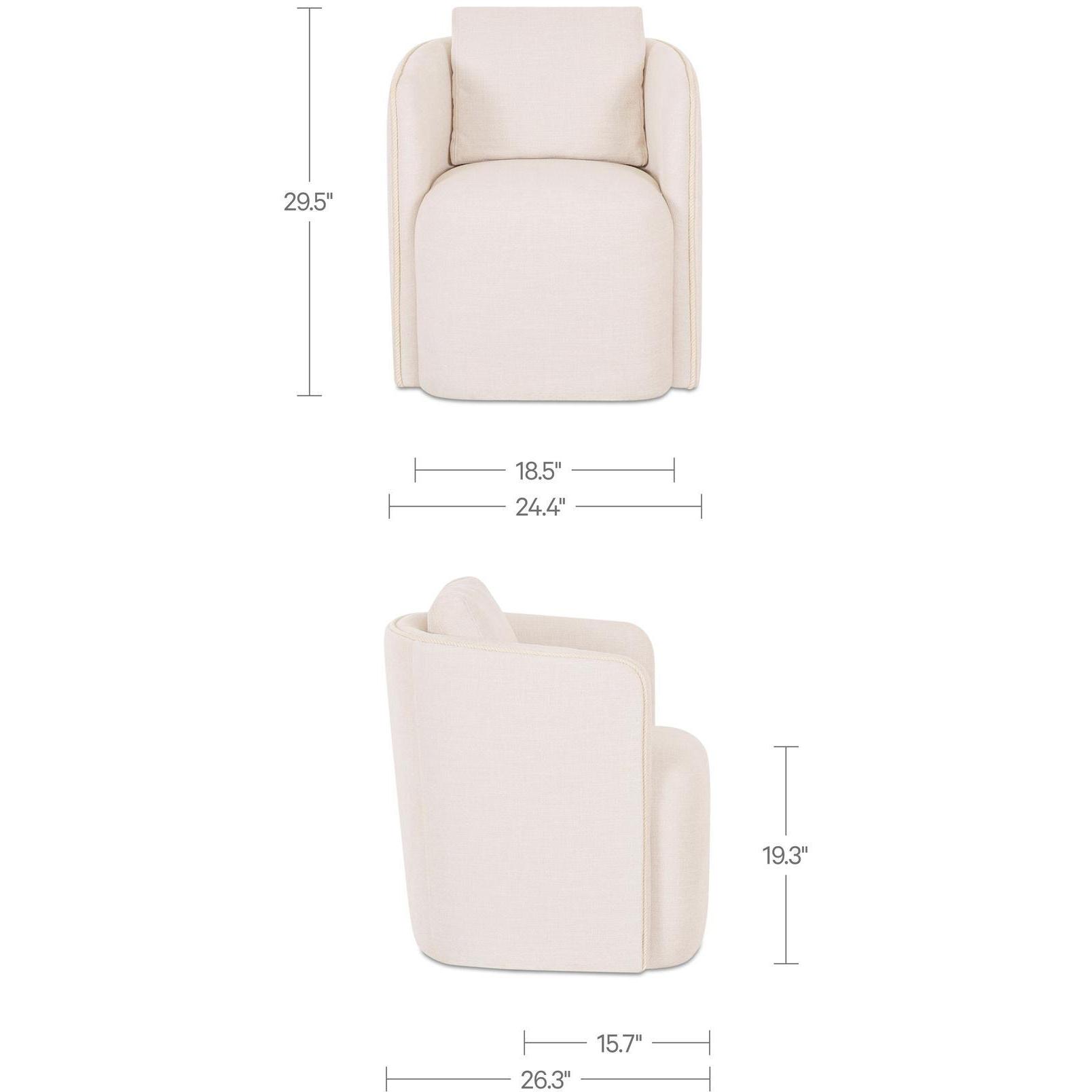 Cecil Dining Chair Warm White 3 Cecil Dining Chair Warm White - Image 3
