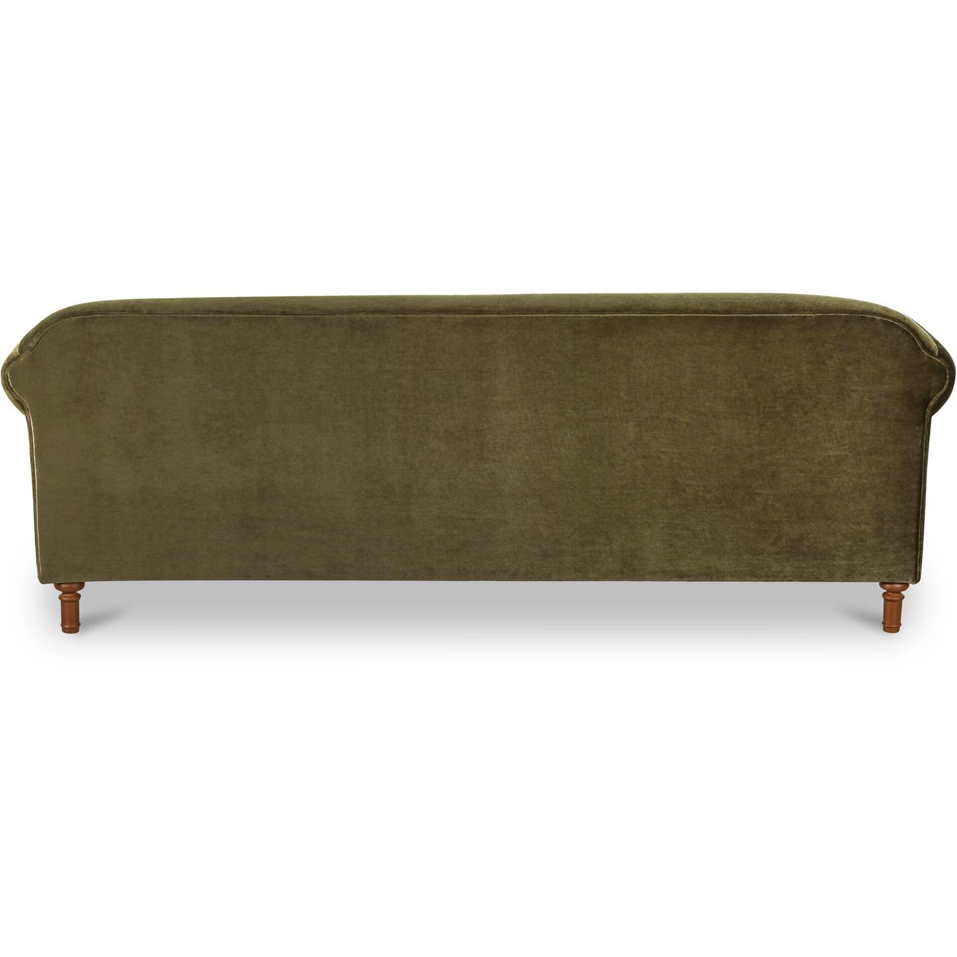 Harmony Sofa Dark Green Faux Mohair 4 Harmony Sofa Dark Green Faux Mohair - Image 4