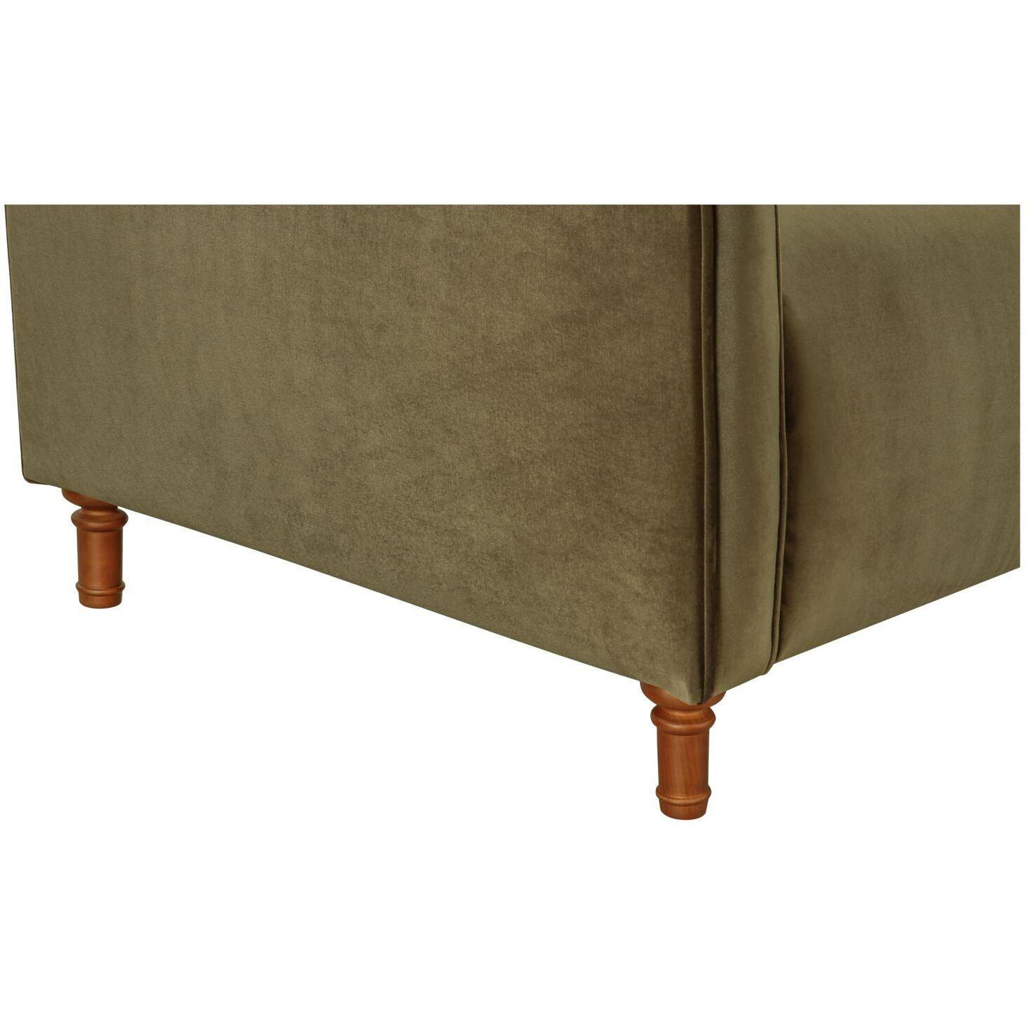Harmony Sofa Dark Green Faux Mohair 5 Harmony Sofa Dark Green Faux Mohair - Image 5