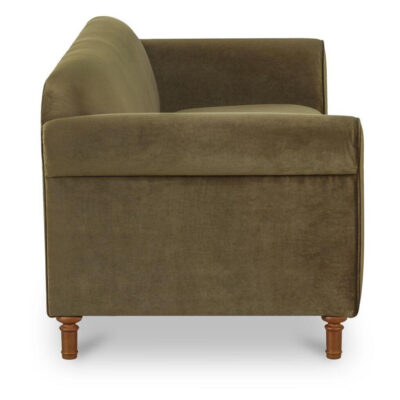 Harmony Sofa Dark Green Faux Mohair 10 Harmony Sofa Dark Green Faux Mohair OA-1115-27 OA 1115 27 Harmony side right shadsilo