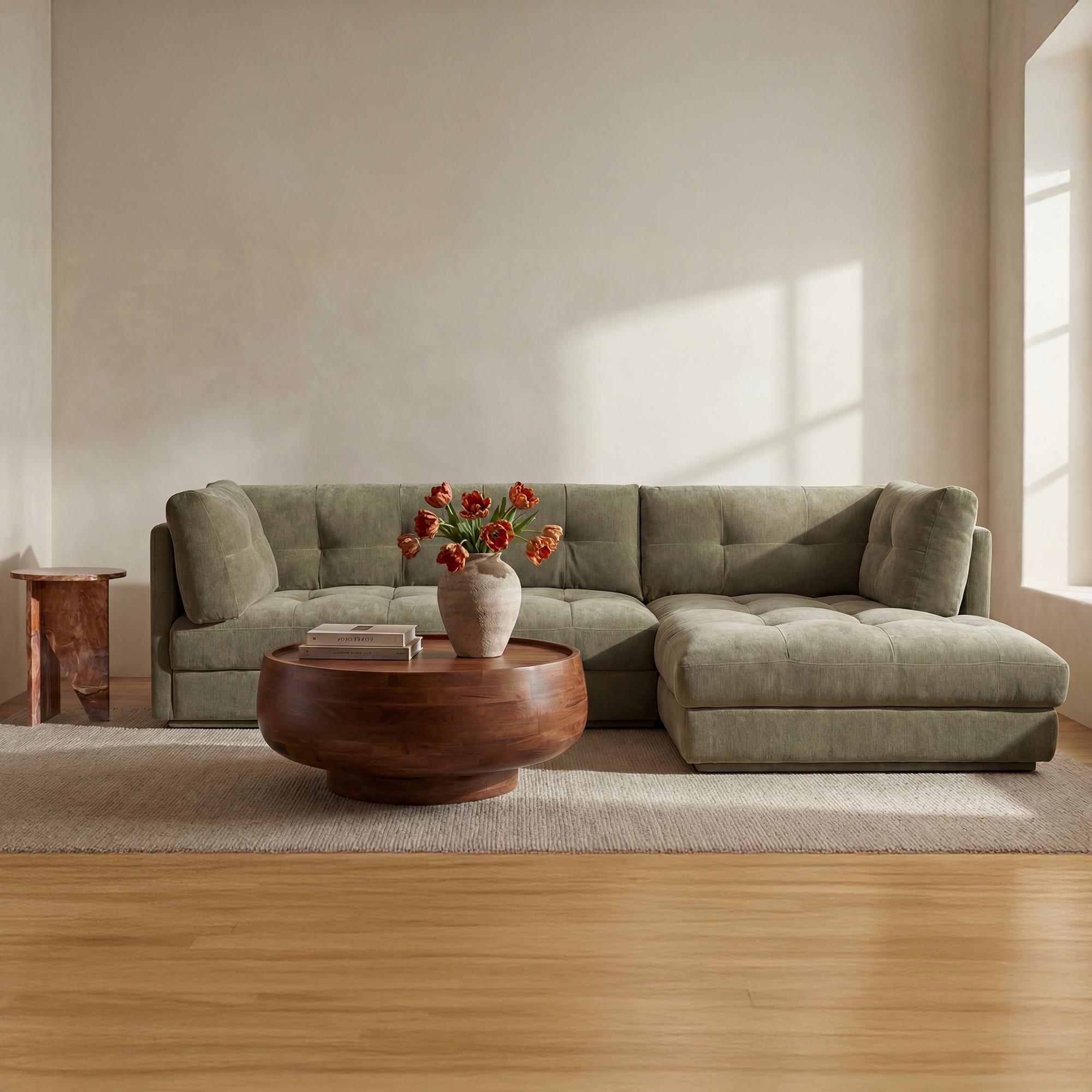 Mischa Right Sectional Sage Green 2 Mischa Right Sectional Sage Green - Image 2