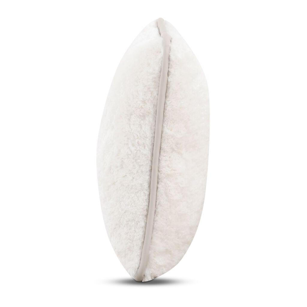 Carr 25In Cushion Faux Fur Cream 3 Carr 25In Cushion Faux Fur Cream - Image 3