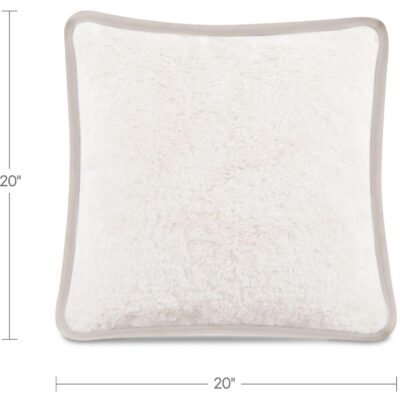 Carr 20In Cushion Faux Fur Cream 5 Carr 20In Cushion Faux Fur Cream OA-1118-05 OA 1118 05 70 dim