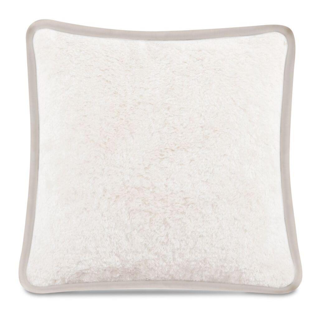 Carr 20In Cushion Faux Fur Cream 1 Carr 20In Cushion Faux Fur Cream