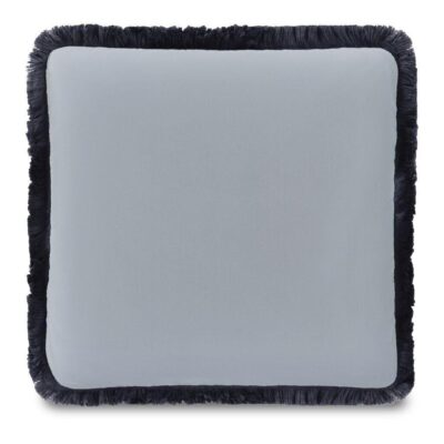 Yasmin Square Cushion Light Blue Faux Mohair