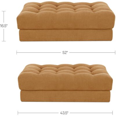 Davie Ottoman Golden Yellow OA-1127-09 OA 1127 09 70 dim