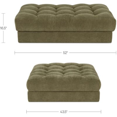 Davie Ottoman Olive 5 Davie Ottoman Olive OA-1127-16 OA 1127 16 70 dim
