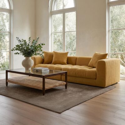 Davie Modular Sofa Golden Yellow 3 Davie Modular Sofa Golden Yellow OA-1129-09 OA 1129 09 10