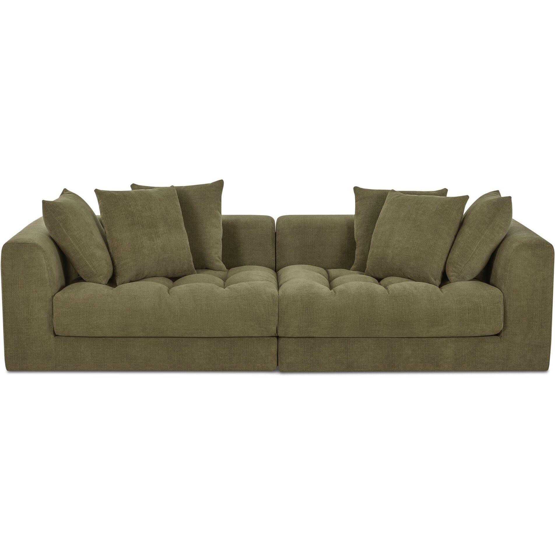 Davie Modular Sofa Olive 1 Davie Modular Sofa Olive