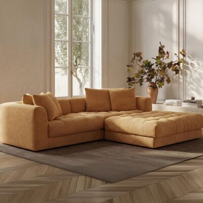 Davie Nook Modular Sectional Golden Yellow 3 Davie Nook Modular Sectional Golden Yellow OA-1130-09 OA 1130 09 10