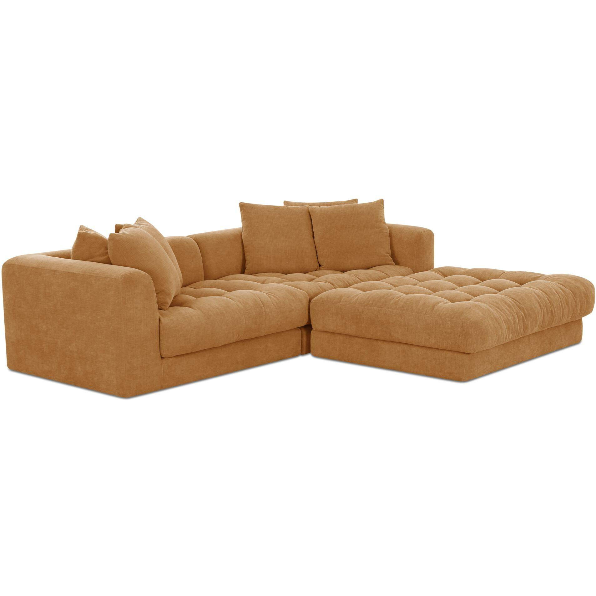 Davie Nook Modular Sectional Golden Yellow 3 Davie Nook Modular Sectional Golden Yellow - Image 3