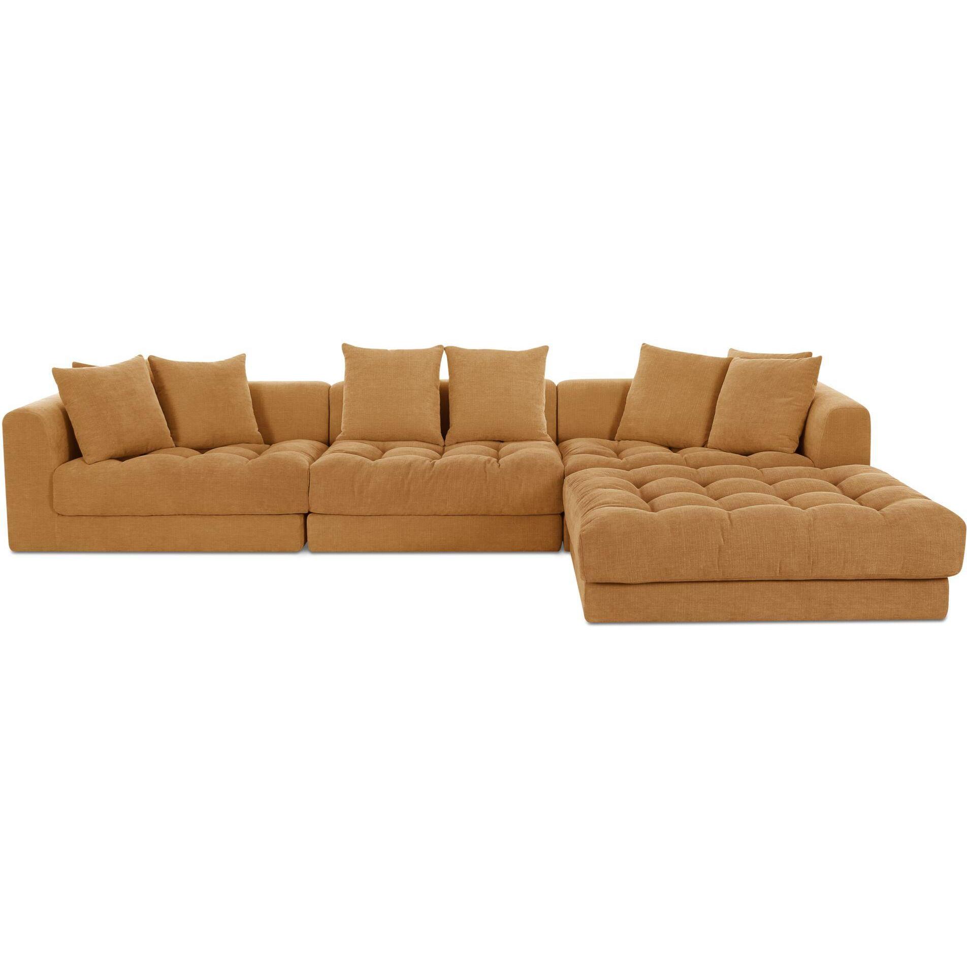 Davie Lounge Modular Sectional Golden Yellow 1 Davie Lounge Modular Sectional Golden Yellow